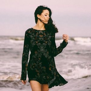 Free People Smooth Talker Floral Tunic